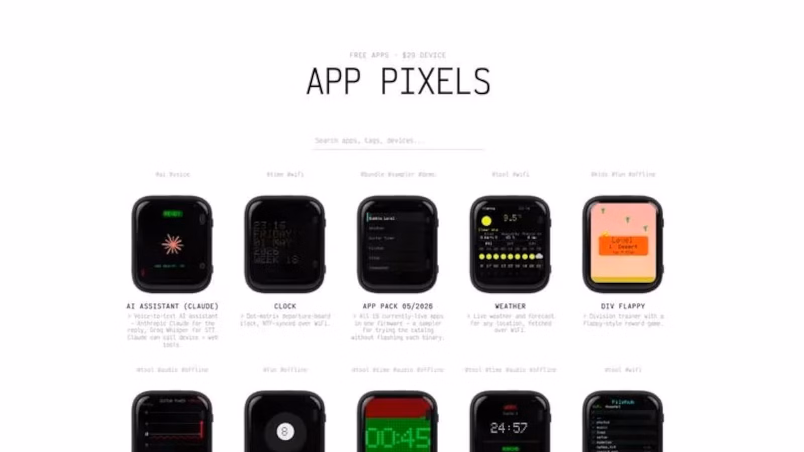 Someone created an ESP32 app store, and it lets you flash apps straight from your browser